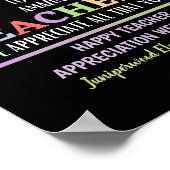 Poster Semaine d'appréciation de l'enseignant (Coin)