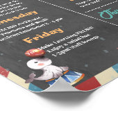 Poster Semaine d'appréciation de l'enseignant à thème du (Coin)