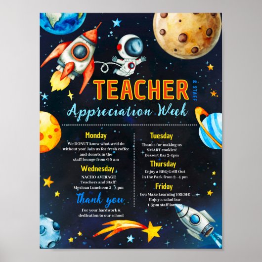 Poster Semaine d'appréciation de l'enseignant spatial Iti (Devant)