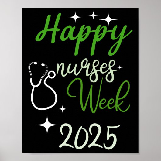 Poster Semaine d'appréciation des infirmières - Joyeuses (Devant)
