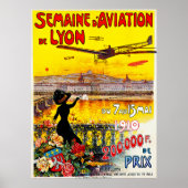 Poster Semaine d'aviation de Lyon (Devant)