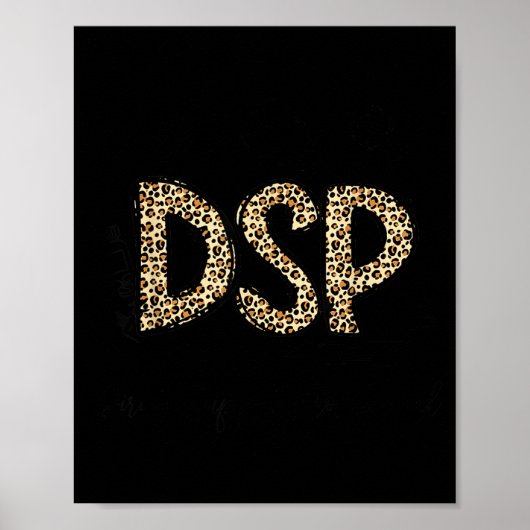 Poster Semaine drôle de léopard dsp professionnel de sout (Devant)