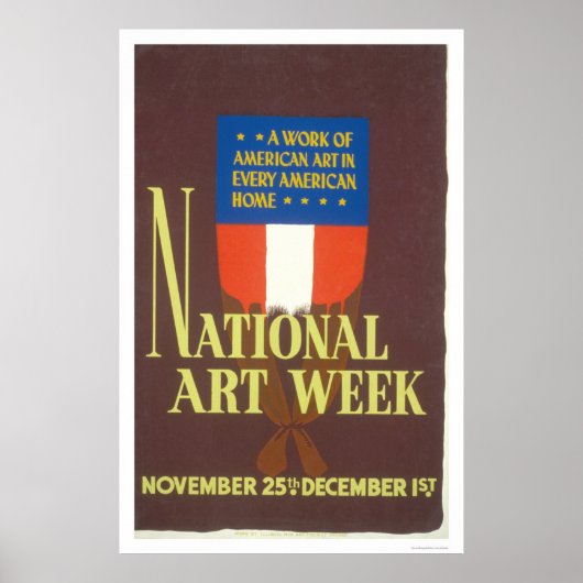 Poster Semaine nationale de l'art 1941 WPA (Devant)