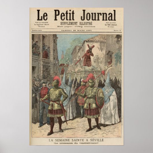 Poster Semaine sainte à Séville (Devant)