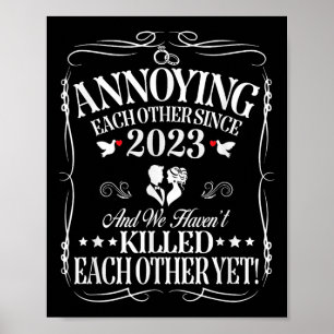 Poster S'embêter Depuis 2023 Couple Mariage Anni