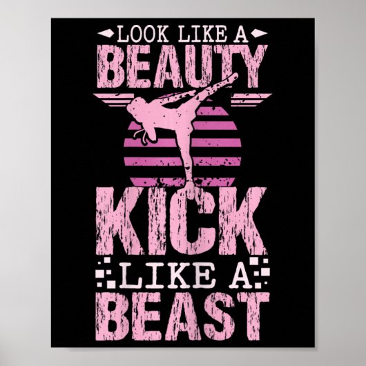 Poster Sembler Une Beauté Frapper Comme Une Bête Karaté K (Devant)