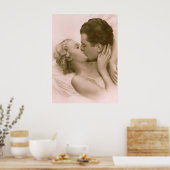 Poster S'embrasser en rose (Cuisine)