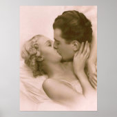 Poster S'embrasser en rose (Devant)