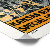 Poster Semi-centenaire du Kansas. State House Grounds. (Coin)