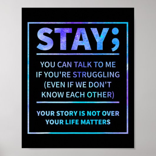 Poster Semicolon de la prévention de la sensibilisation S (Devant)