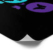 Poster Semicolon de papillon Sensibilisation au suicide S (Coin)