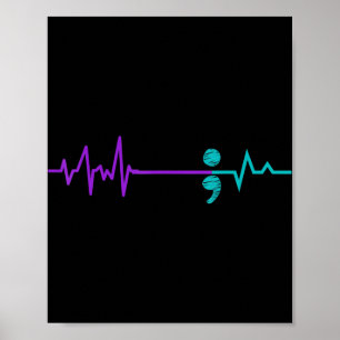 Poster Semicolon de sensibilisation à la prévention du su