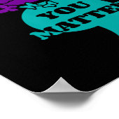 Poster Semicolon de sensibilisation au suicide Vous probl (Coin)