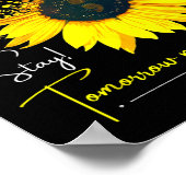 Poster Semicolon de tournesol S (Coin)