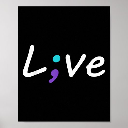 Poster Semicolon en direct Sensibilisation à la préventio (Devant)