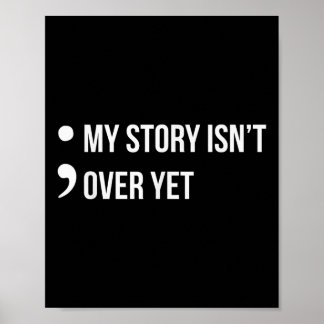 Poster Semicolon Mon histoire est sur la sensibilisation