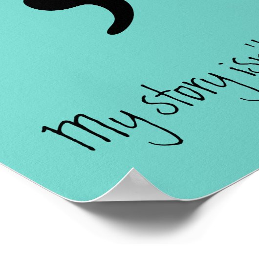 Poster Semicolon / Mon histoire n'est pas encore terminée (Coin)