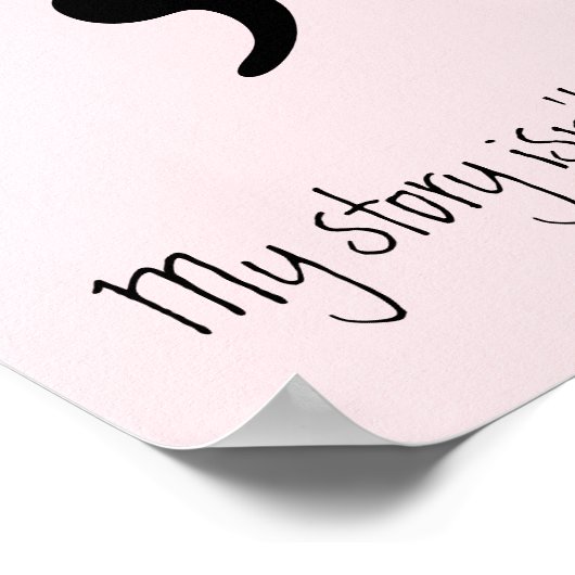 Poster Semicolon / Mon histoire n'est pas encore terminée (Coin)