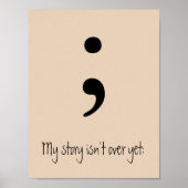 Poster Semicolon / Mon histoire n'est pas encore terminée (Devant)
