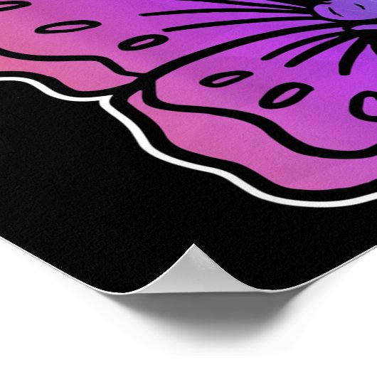 Poster Semicolon Papillon anti-suicide Santé mentale Awa (Coin)