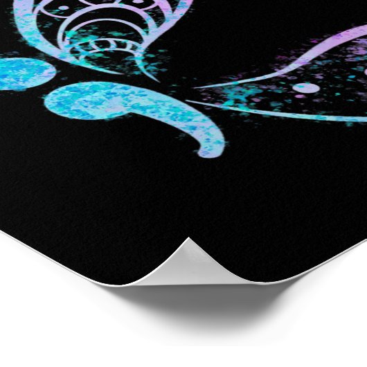 Poster Semicolon Papillon semi-côlon Tatouage santé menta (Coin)