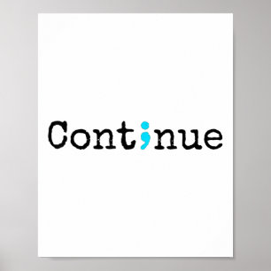 Poster Semicolon Santé mentale & Prévention du suicid