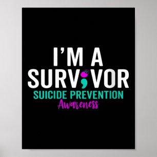 Poster Semicolon Sensibilisation au suicide Santé mentale
