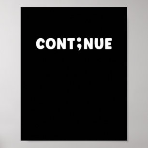 Poster Semicolon Suicide Prevention Day