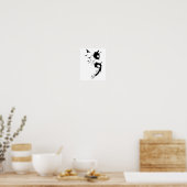Poster Semicolon sur les problèmes de santé mentale (Cuisine)