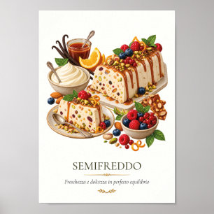 Poster Semifreddo – Vintage Italian Dessert