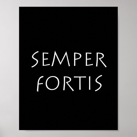 Poster Semper fortis (Devant)