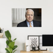 Poster Sen. John McCain (Bureau à domicile)