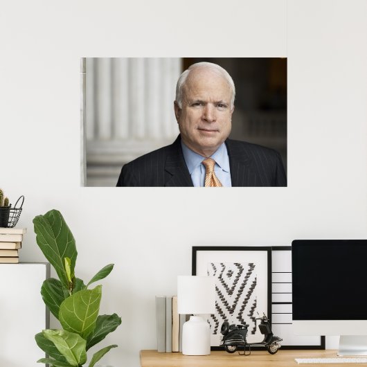Poster Sen. John McCain (Bureau à domicile)