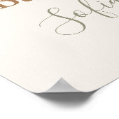 Poster Señal de bienvenida de Teddy Bear Baby shower Boy (Coin)