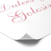 Poster Señal mesa de dulces para Quinceañera (Coin)