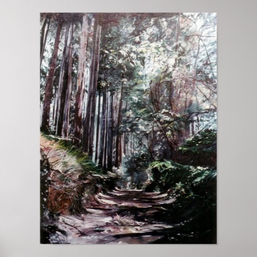 Poster Sendero/Corredoira/Footpath (Devant)