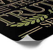 Poster Seneca Citation Le temps révèle la vérité Sagesse  (Coin)