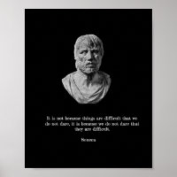 Poster Seneca - Philosophie stoïque