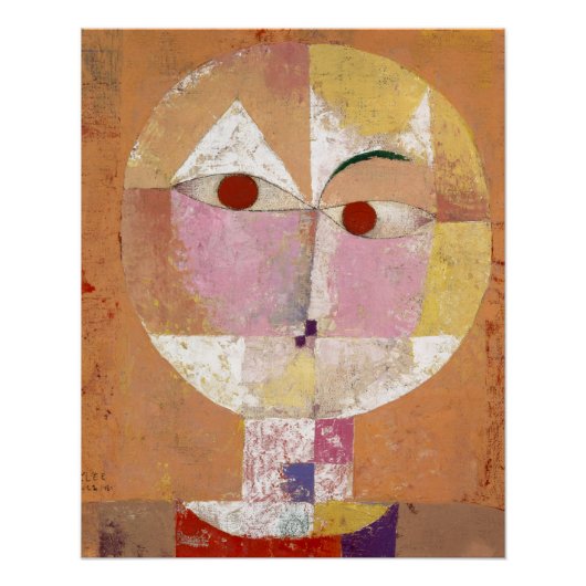 Poster Senecio (Baldgreis) (1922) peinture de Paul Klee (Devant)