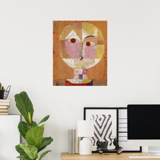 Poster Senecio, Bientôt vieilli par Paul Klee (Bureau à domicile)