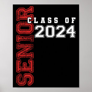 Poster Senior 2024 Class Of 2024 Seniors Graduation 2024