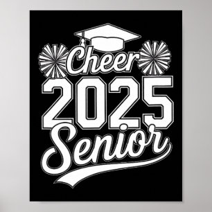 Poster Senior 2025 Cheer Team Mom Lycée Graduation