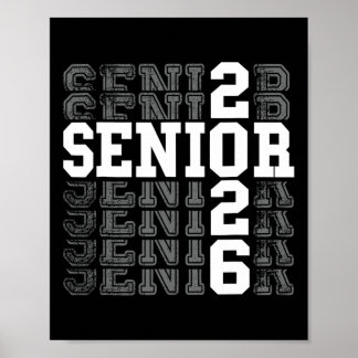 Poster Senior 2026 Retour à l'école Remise des diplômes E