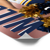 Poster Senior Cheer Team Cheerleader Photo Rose Pink (Coin)