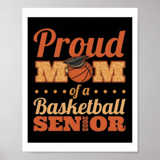 Poster Senior Night Basketball Mom Senior 2023