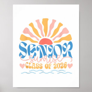 Poster Senior Sunrise 2026 Boho Colorful High School Jeni