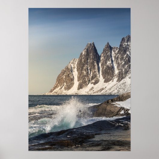 Poster Senja Island Norway Landscape Photo (Devant)