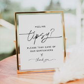 Poster Sens EVERLEIGH Tipsy Bar Signale, Tip Bartender