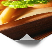 Poster Sensation de hamburger épangée par l'étoile (Coin)