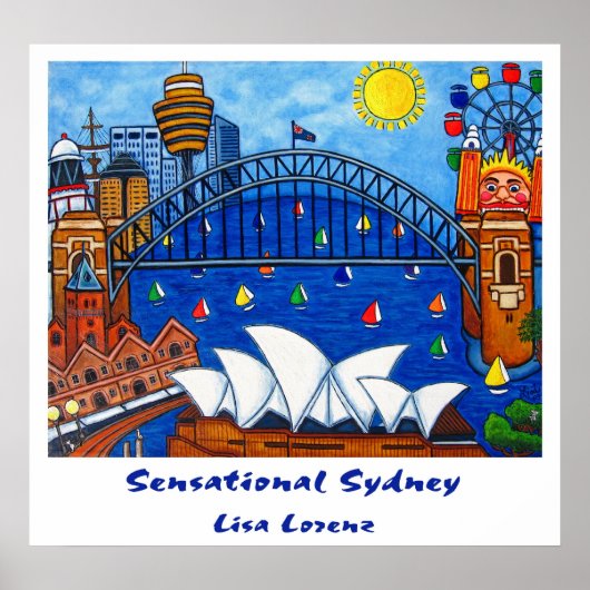 Poster Sensationnel Sydney Painting Print (Devant)